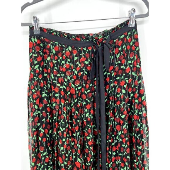 The Kooples rosa pleated wrap midi skirt 2 - Picture 2 of 7